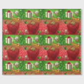 kerstpapier cadeaupapier (Vlak)