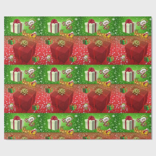 kerstpapier cadeaupapier (Vlak)