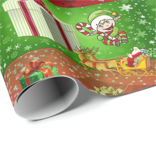 kerstpapier cadeaupapier (Rol Hoek)