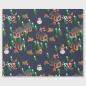 kerstpapier cadeaupapier (Vlak)