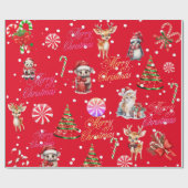 kerstpapier cadeaupapier (Vlak)