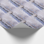 kerstpapier Claude Monet The Magpie Cadeaupapier (Hoek)