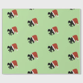 kerstpapier De Lis Cajun Louisiana NOLA Cadeaupapier (Vlak)