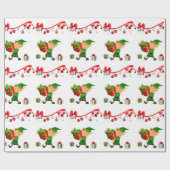 kerstpapier Elf Cadeaupapier (Vlak)