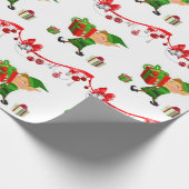 kerstpapier Elf Cadeaupapier (Hoek)