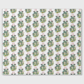 kerstpapier — Elf-paddenstoel Cadeaupapier (Vlak)