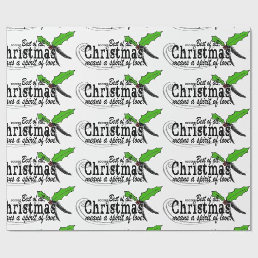 kerstpapier en liefdespapier cadeaupapier (Vlak)