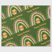 Kerstpapier en regenboogpapier cadeaupapier (Vlak)