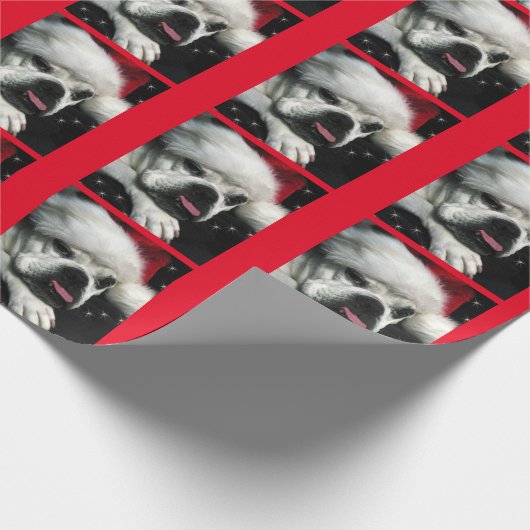 kerstpapier Engelstalig bulledog Cadeaupapier (Hoek)