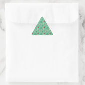 Kerstpapier gesneden Triangle Sticker (Tas)