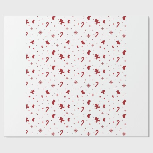 kerstpapier, glanzend ompakken cadeaupapier (Vlak)