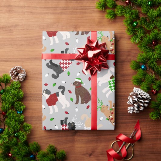 kerstpapier Goldendole Labradoodle Wrapping Paper Cadeaupapier (Feestdagen Geschenken)