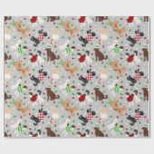 kerstpapier Goldendole Labradoodle Wrapping Paper Cadeaupapier (Vlak)