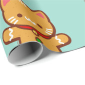 kerstpapier - Honger kat-ontbijtkoek Cadeaupapier (Rol Hoek)