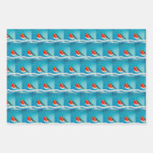 kerstpapier, ideaal voor kerstcadeautjes inpakpapier vel (Voorkant 3)