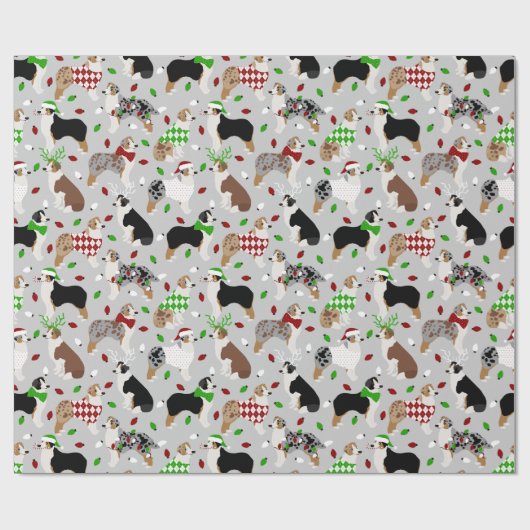 kerstpapier in Australische schapenhouderij Cadeaupapier (Vlak)