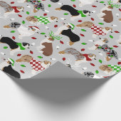 kerstpapier in Australische schapenhouderij Cadeaupapier (Hoek)