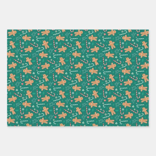 kerstpapier inpakpapier vel (Voorkant 2)