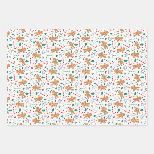 kerstpapier inpakpapier vel (Voorkant)