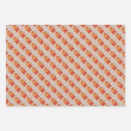 kerstpapier inpakpapier vel (Voorkant 3)