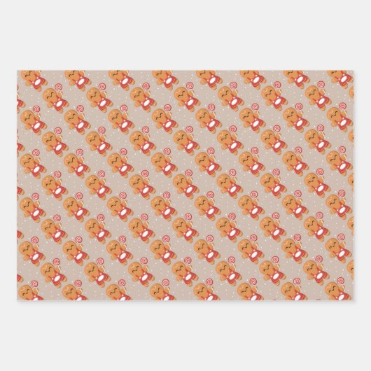 kerstpapier inpakpapier vel (Voorkant)