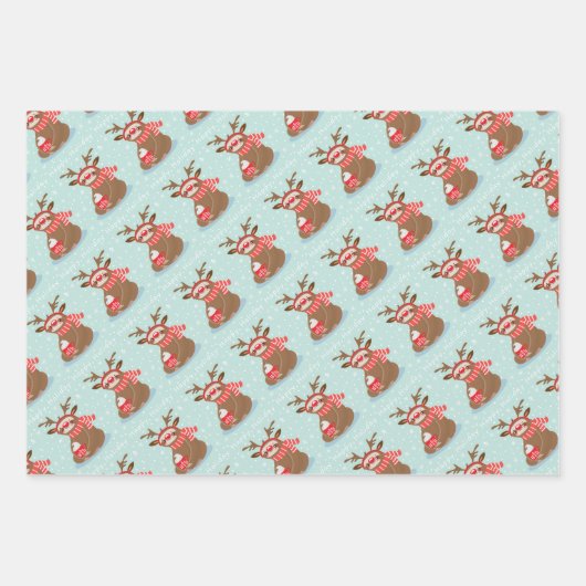 kerstpapier inpakpapier vel (Voorkant 3)