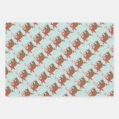 kerstpapier inpakpapier vel (Voorkant)