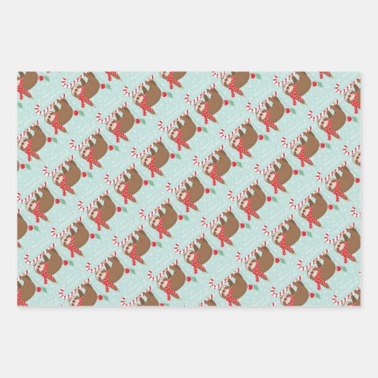 kerstpapier inpakpapier vel (Voorkant)