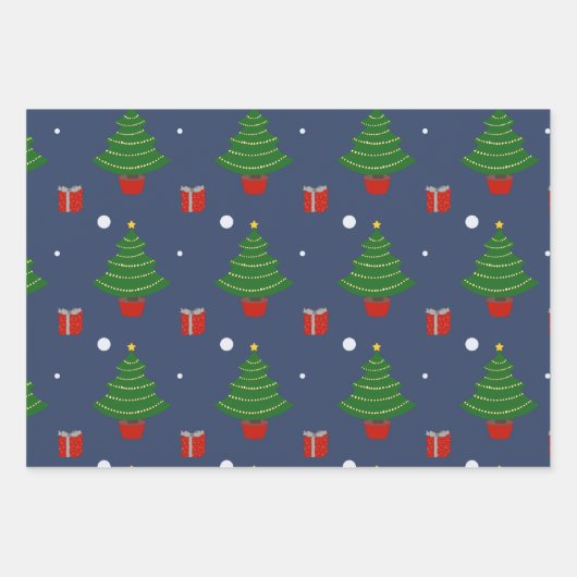 kerstpapier inpakpapier vel (Voorkant)