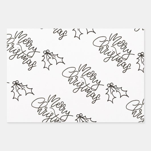 kerstpapier inpakpapier vel (Voorkant 3)