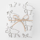 kerstpapier inpakpapier vel (In situ)