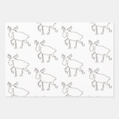 kerstpapier inpakpapier vel (Voorkant)