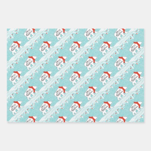 kerstpapier inpakpapier vel (Voorkant)