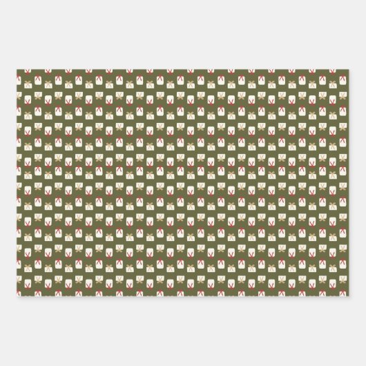 kerstpapier inpakpapier vel (Voorkant 3)