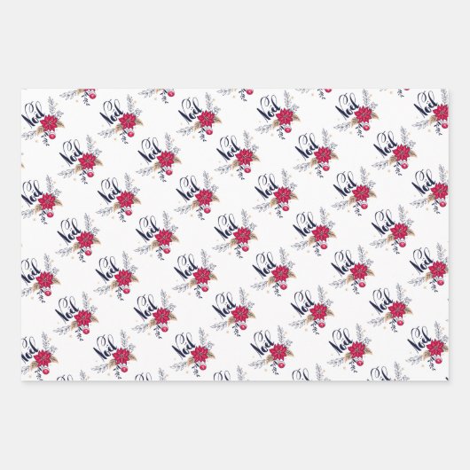 kerstpapier inpakpapier vel (Voorkant 2)