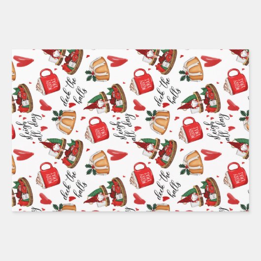 kerstpapier inpakpapier vel (Voorkant 2)