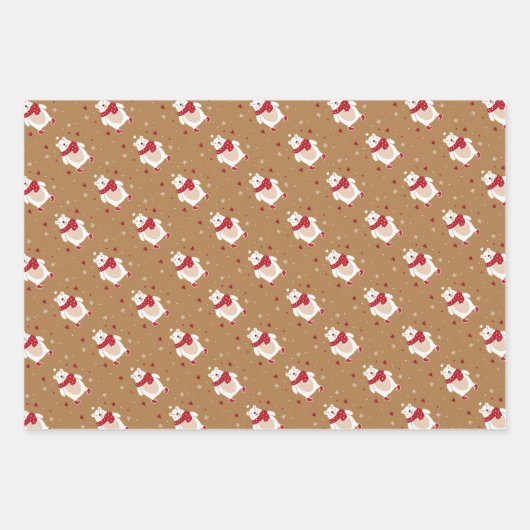 kerstpapier inpakpapier vel (Voorkant)