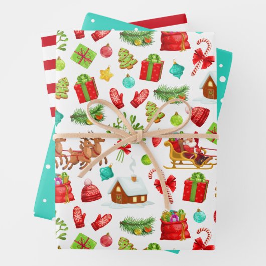 kerstpapier inpakpapier vel (In situ)