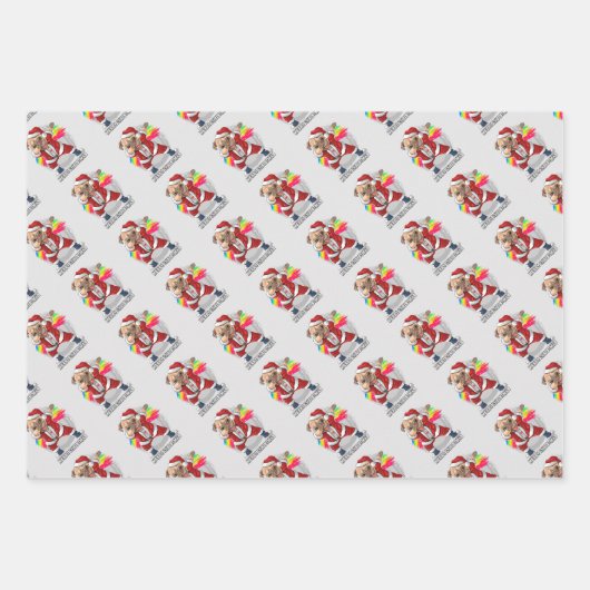 kerstpapier inpakpapier vel (Voorkant 3)