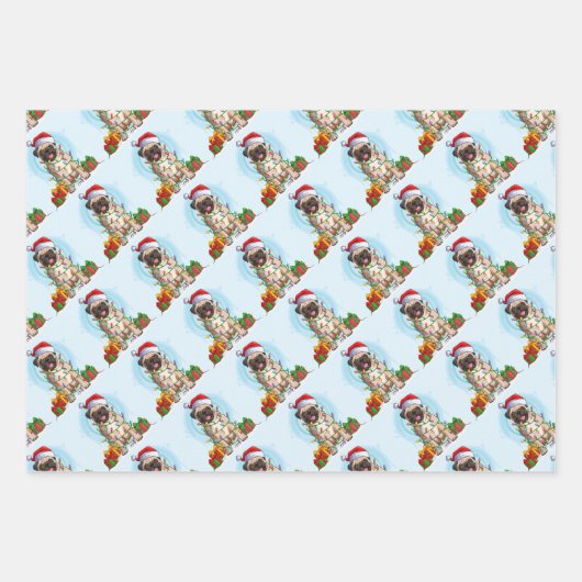 kerstpapier inpakpapier vel (Voorkant 2)