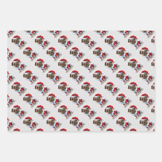 kerstpapier inpakpapier vel (Voorkant)