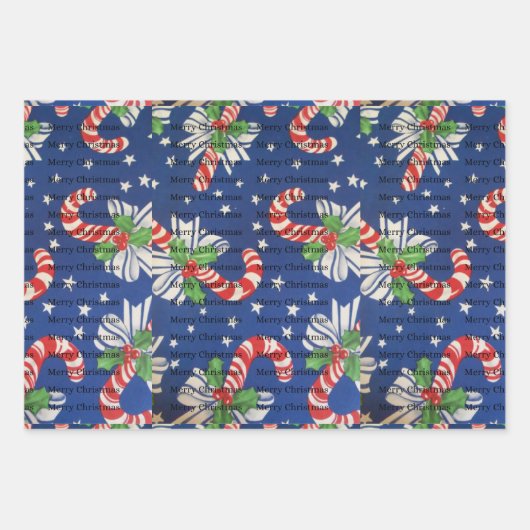 kerstpapier inpakpapier vel (Voorkant 3)