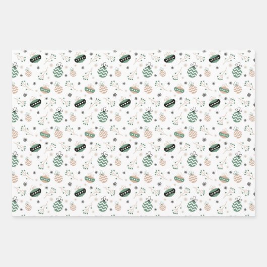 kerstpapier inpakpapier vel (Voorkant 3)