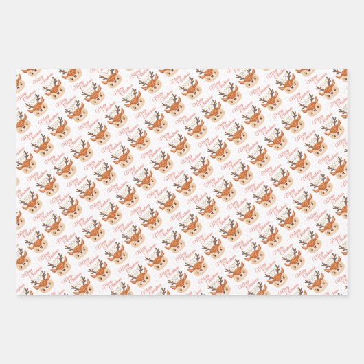 kerstpapier inpakpapier vel (Voorkant 2)