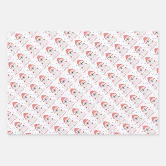 kerstpapier inpakpapier vel (Voorkant)