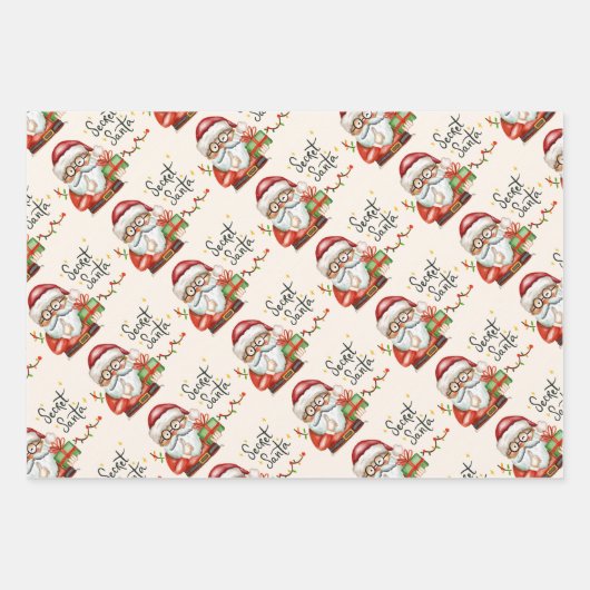 kerstpapier inpakpapier vel (Voorkant 2)