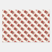 kerstpapier inpakpapier vel (Voorkant)