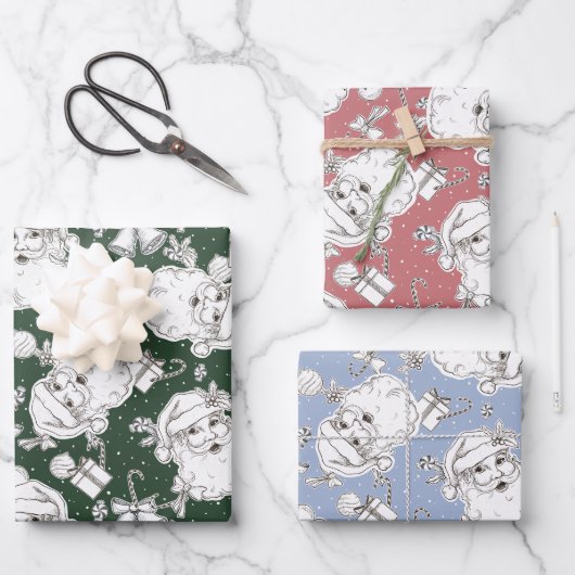 kerstpapier inpakpapier vel (Voorkant)