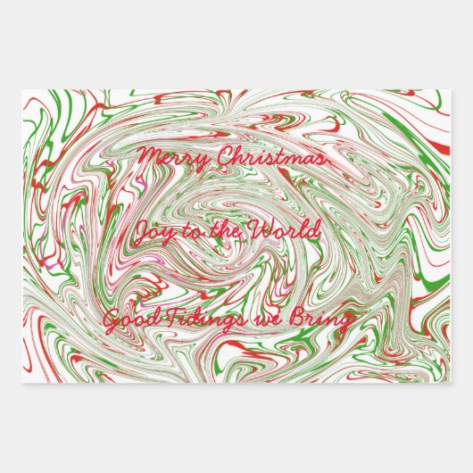 kerstpapier inpakpapier vel (Voorkant)