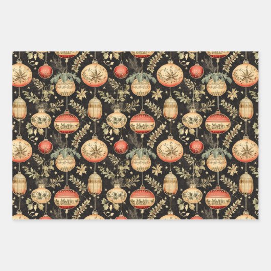  kerstpapier inpakpapier vel (Voorkant 3)